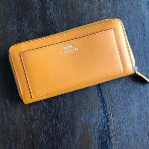 Coach zip around wallet